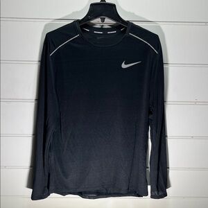 Nike Men's Dark Gray Long Sleeve Tee
